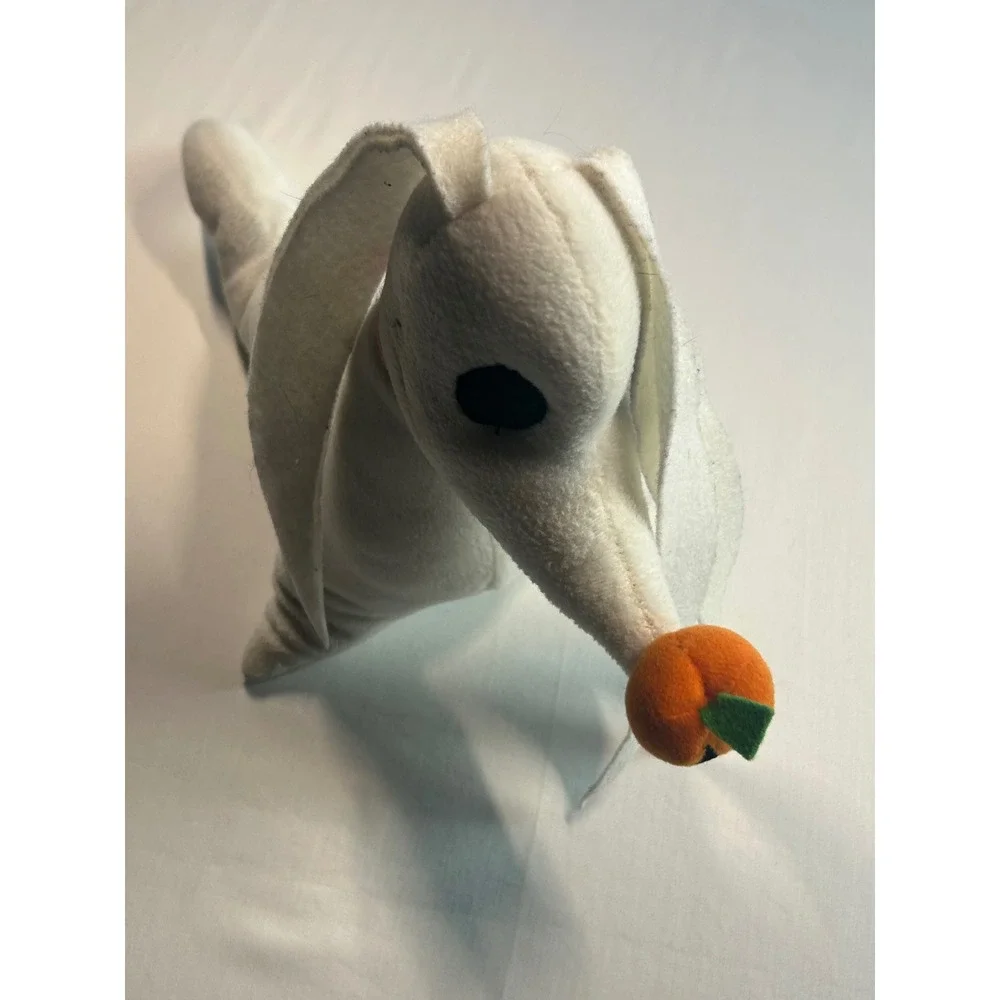 Disney Nightmare Before Christmas Zero Plush Small White Pumpkin Nose Ghost Dog